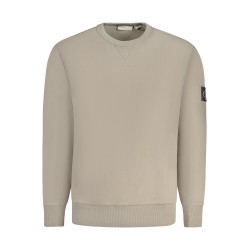 CALVIN KLEIN FELPA SENZA ZIP UOMO BEIGE