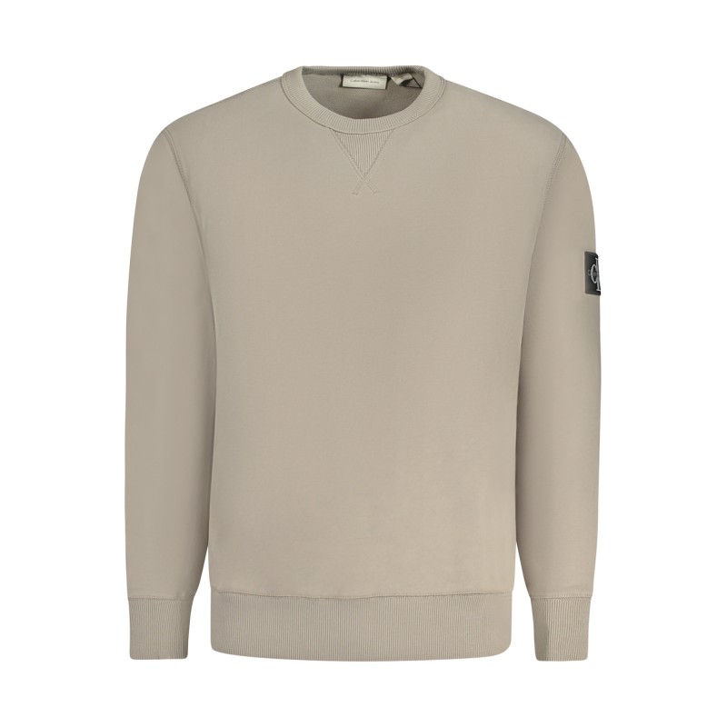 CALVIN KLEIN FELPA SENZA ZIP UOMO BEIGE