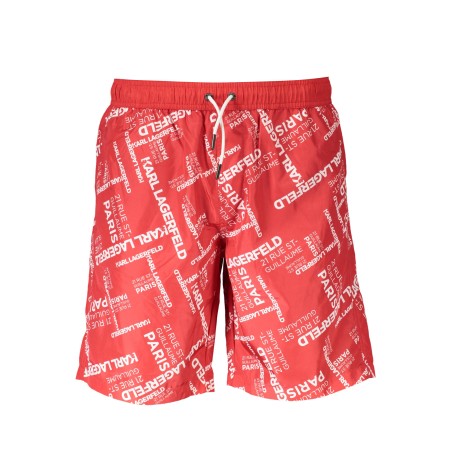 KARL LAGERFELD BEACHWEAR COSTUME PARTE SOTTO UOMO ROSSO