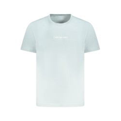 CALVIN KLEIN T-SHIRT MANICHE CORTE UOMO AZZURRO