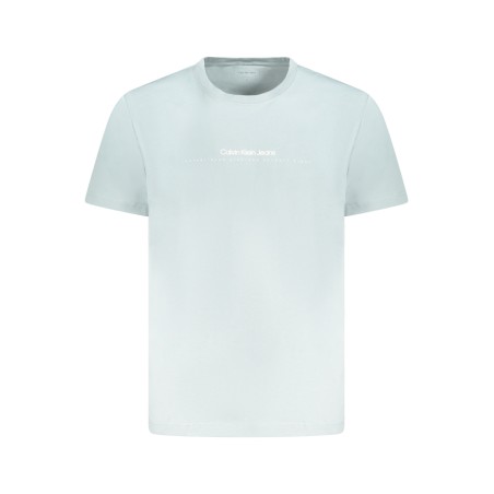 CALVIN KLEIN T-SHIRT MANICHE CORTE UOMO AZZURRO