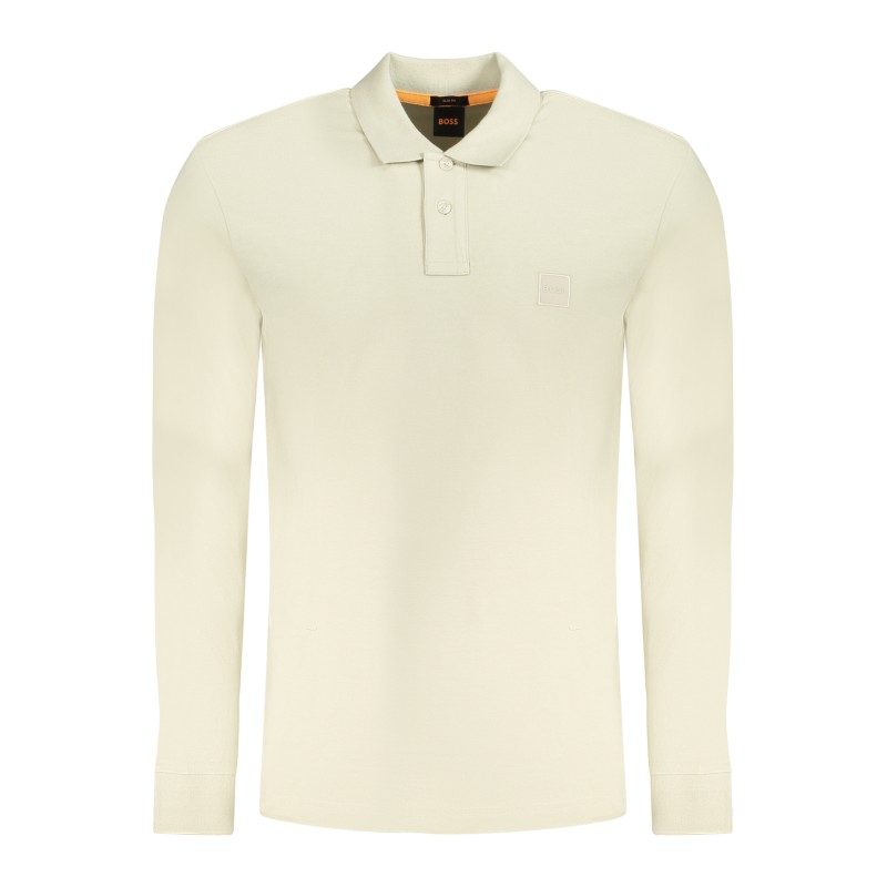 HUGO BOSS POLO MANICHE CORTE UOMO BEIGE