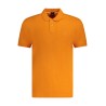 HUGO BOSS POLO MANICHE CORTE UOMO ARANCIO