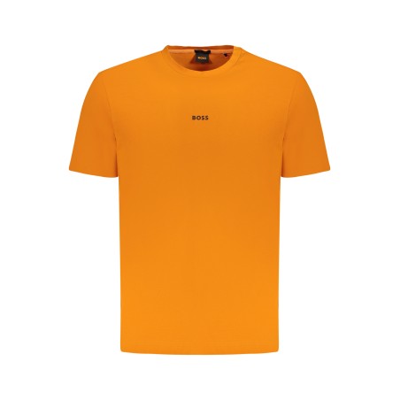 HUGO BOSS T-SHIRT MANICHE CORTE UOMO ARANCIO