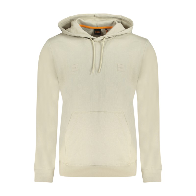 HUGO BOSS FELPA SENZA ZIP UOMO BEIGE