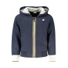 K-WAY FELPA CON ZIP UOMO BLU