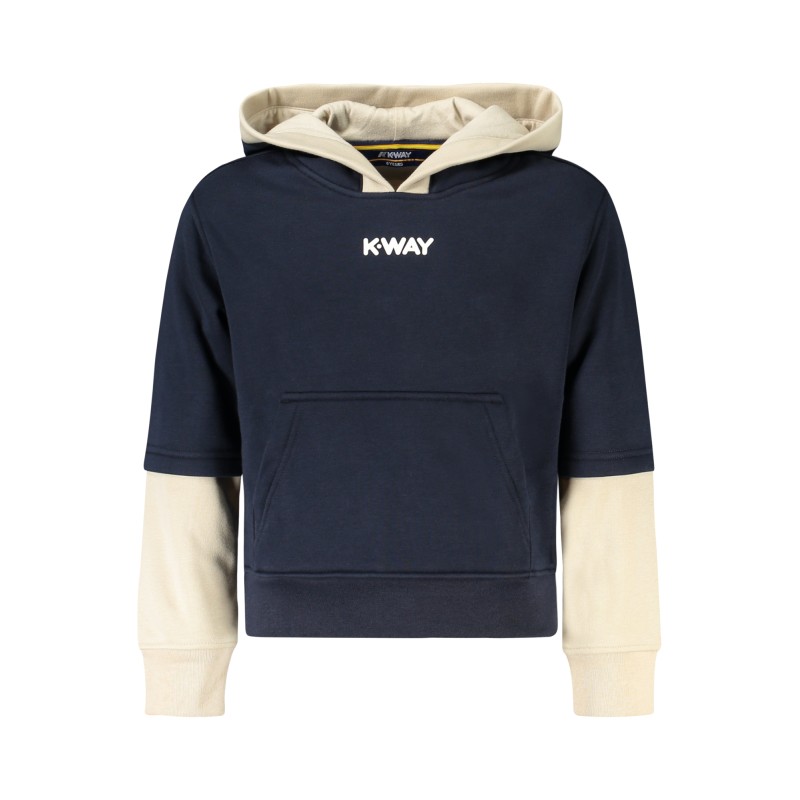 K-WAY FELPA SENZA ZIP UOMO BLU