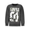 GUESS JEANS FELPA SENZA ZIP BAMBINO NERO