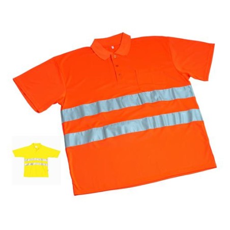 Polo Alta Visibilità in 100% Poliestere