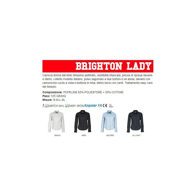 camicia brighton lady donna dal titolo finissimo pettinato