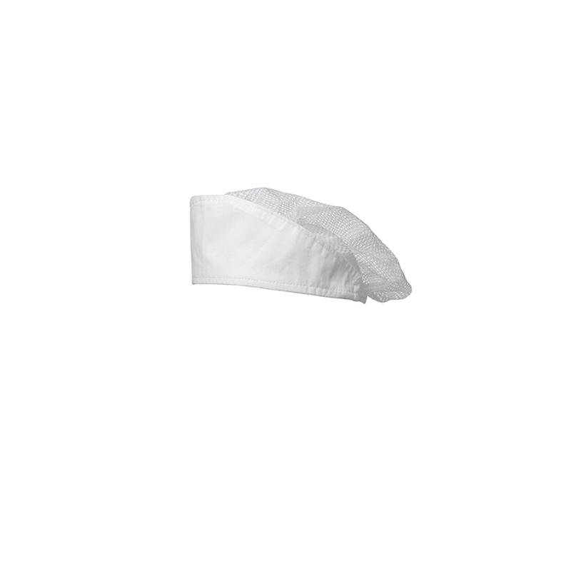 cappello cuff with mesh - 100% polyester  - white