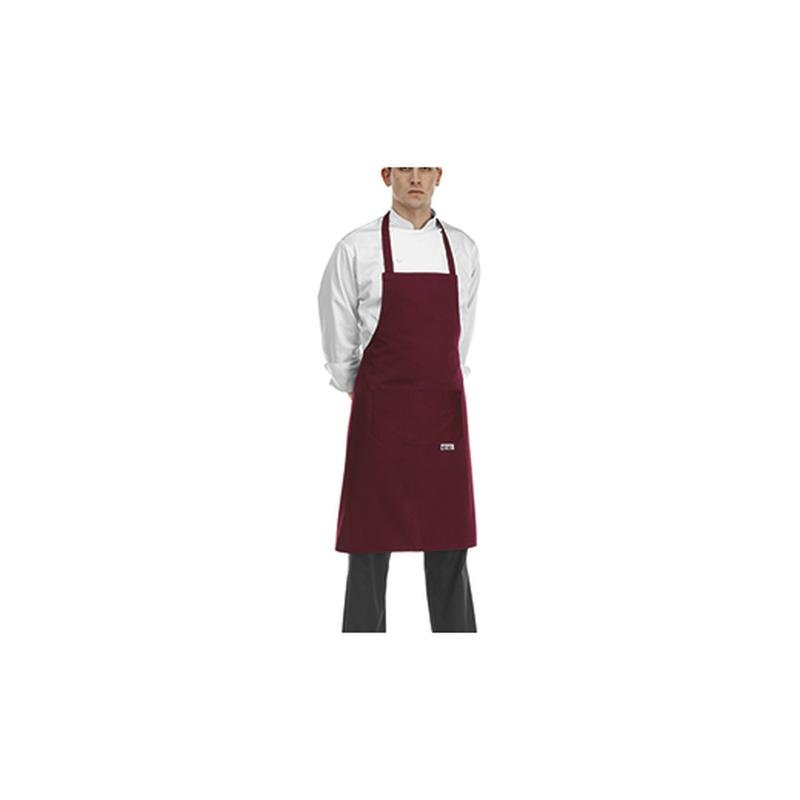 falda bip apron - 65% polyester - 35% cotton - bordeaux