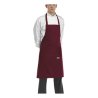 falda bip apron - 65% polyester - 35% cotton - bordeaux