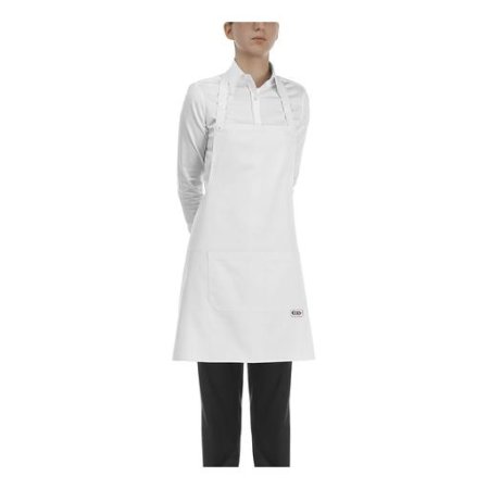 falda short bip apron - 100% microfiber - white