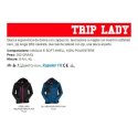 giacca trip softshell ergonomica donna con zip lunga sbs