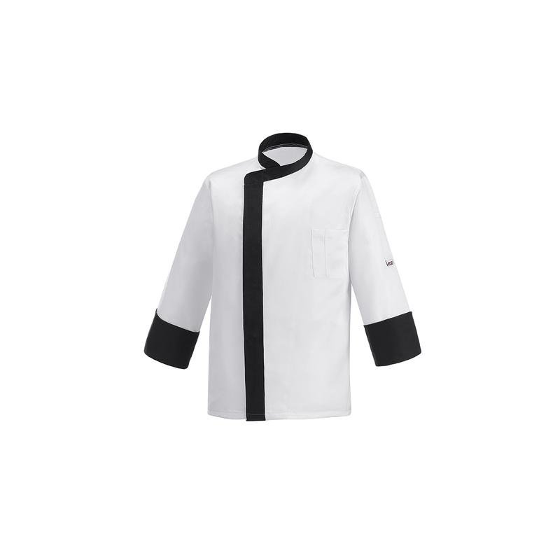 giacca unisex band - 100% microfiber - bianco black