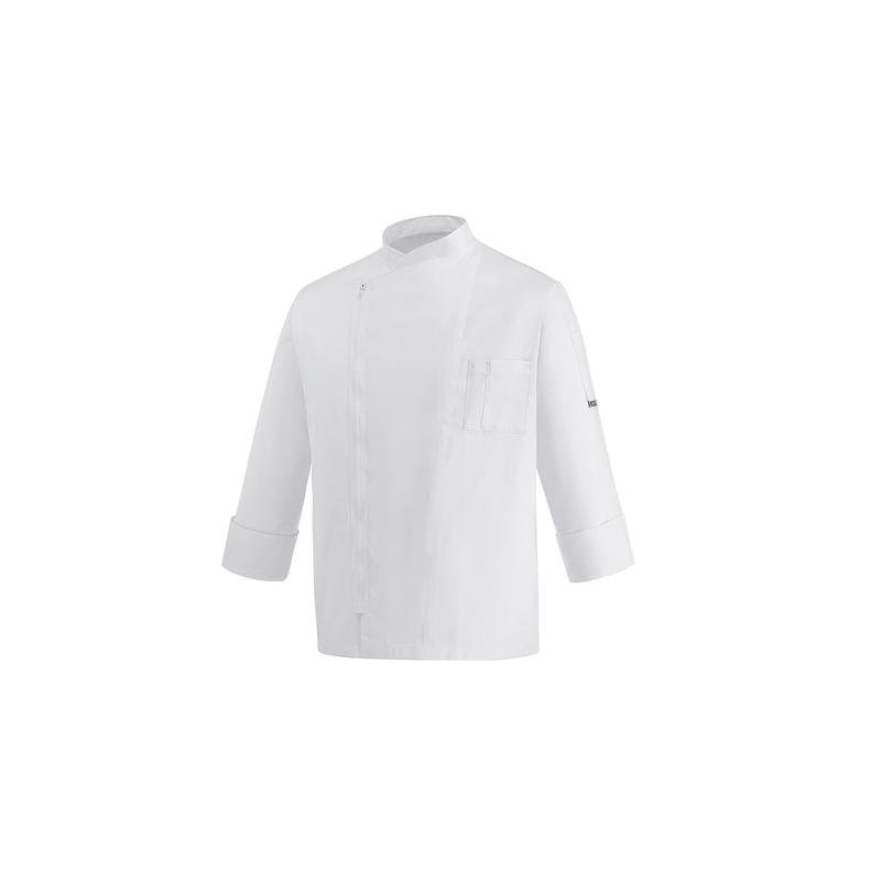 giacca unisex zip - 100% microfiber  - white