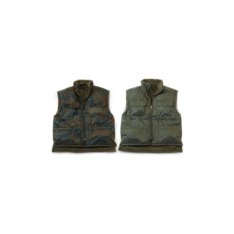 gilet nylon double face con carniere