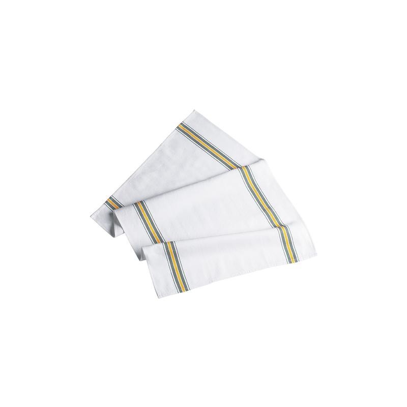 Strofinacci Towel Stripe - 100% Cotton - White