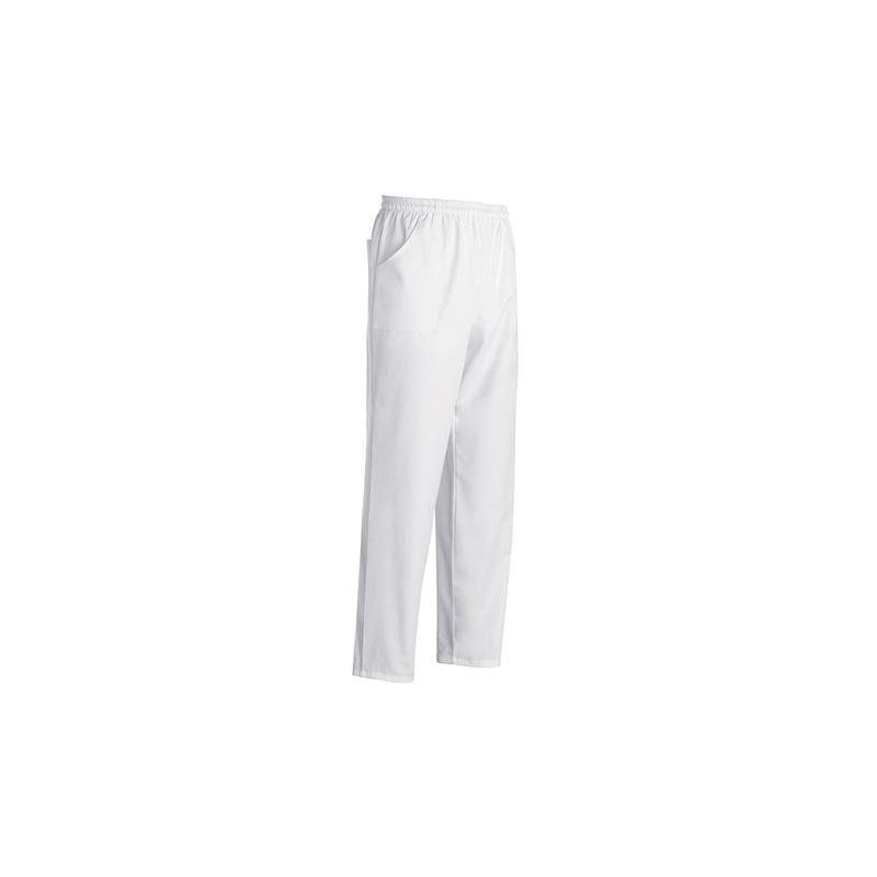 pantalone unisex coulisse pockets - 100% cotton - white