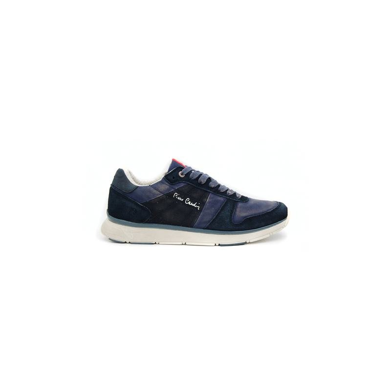 scarpa pierre cardin 604 blue-blue navy-white tg 46