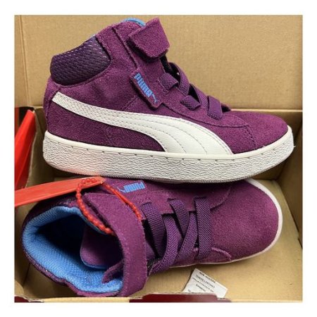 scarpetta puma 1948 mid v kids grape juice-white tg 28