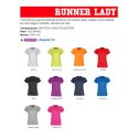 t-shirt runner lady tecnica-sportiva sfiancata da donna con manica raglan