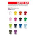 t-shirt sunset kids girocollo manica corta