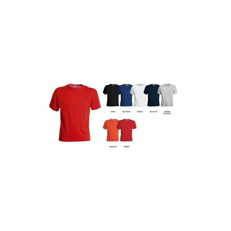 t-shirt under 100% cotone jersey pettinato manica corta 125 gr/mq