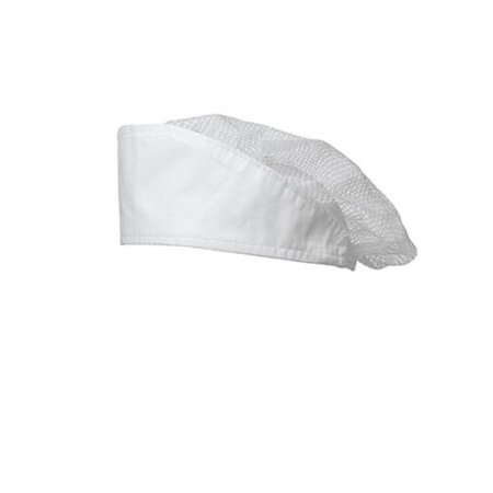 cappello cuff with mesh - 100% polyester  - white