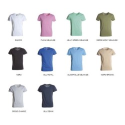T-Shirt UNDERGROUND manica corta con girocollo leggermente ampio con bordino fine