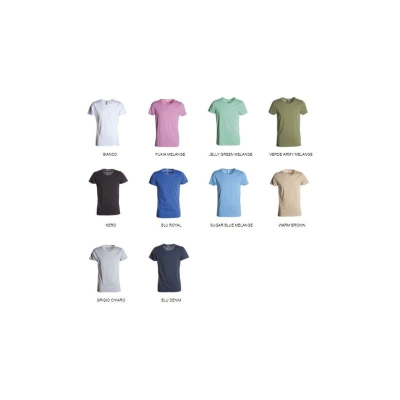 T-Shirt UNDERGROUND manica corta con girocollo leggermente ampio con bordino fine