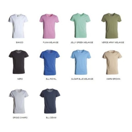 T-Shirt UNDERGROUND manica corta con girocollo leggermente ampio con bordino fine