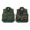 gilet in cotone imbottito con carniere