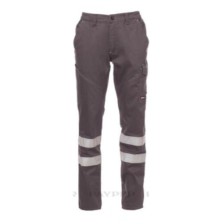 pantalone worker reflex unisex, multistagione, con bande riflettenti in cat.1