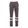 pantalone worker reflex unisex, multistagione, con bande riflettenti in cat.1