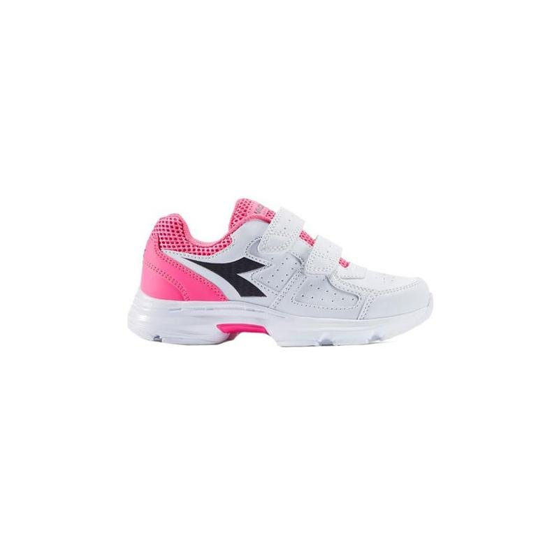 scarpetta diadora shape 8 sl jr v white-pink fluo tg 35