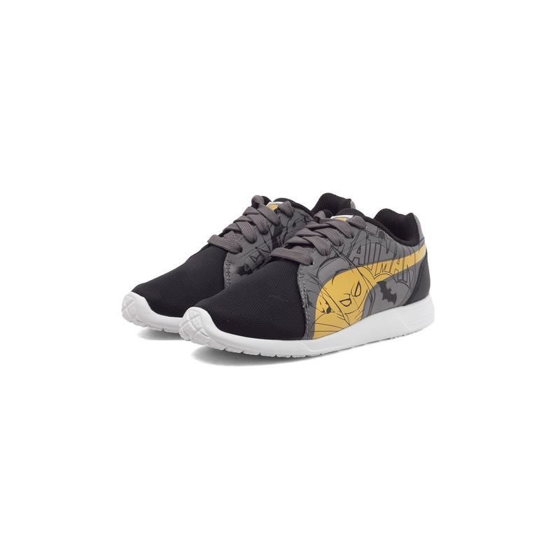 scarpetta puma kids st trainer evo batman ps black-dandelion-steel gray tg 33