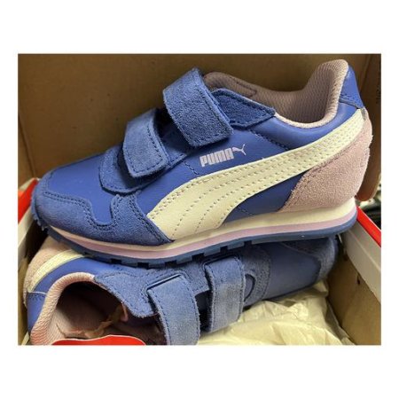 scarpetta puma st runner l v kids dazzling blue-white tg 28