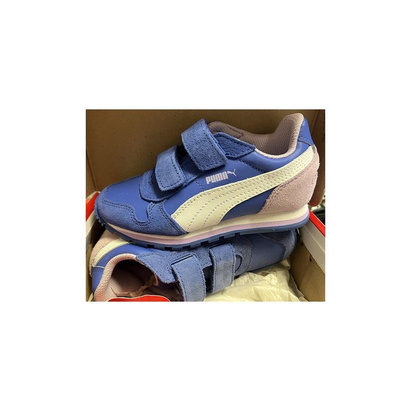 scarpetta puma st runner l v kids dazzling blue-white tg 28