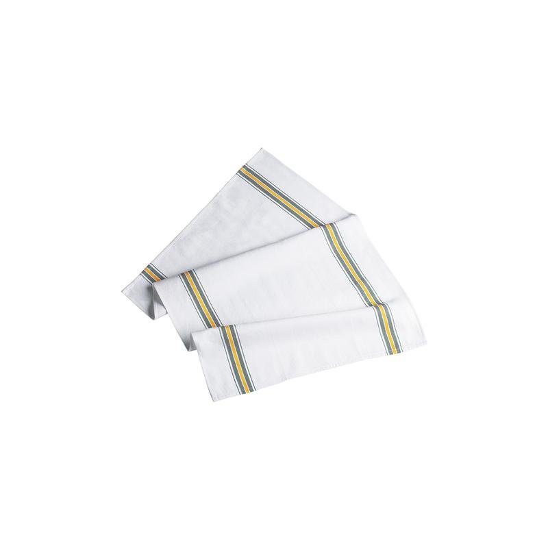 strofinacci towel stripe - 100% cotton - white