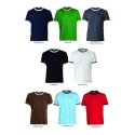 t-shirt contrast 100% cotone e girocollo e manica ion contrasto