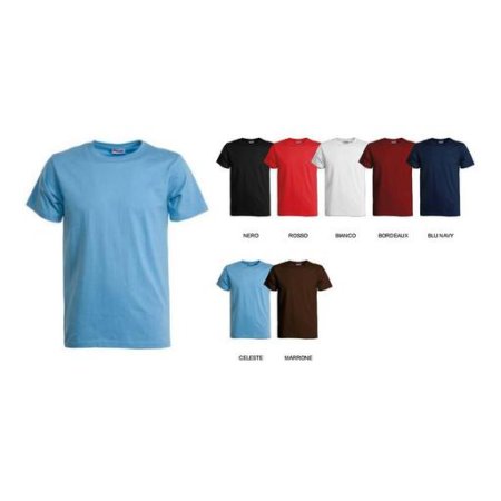 t-shirt fit uomo in 100% cotone alta qualità 145 gr/mq