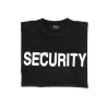 t-shirt manica corta 100% cotone con scritta dietro security