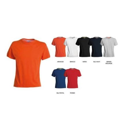 t-shirt sand donna 100% cotone jersey pettinato manica corta 125 gr/mq