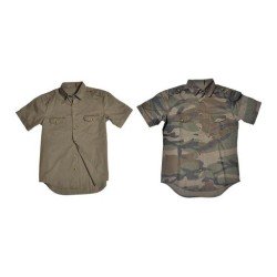 Camicia manica lunga in misto cotone