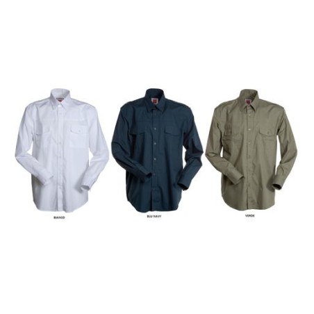 Camicia TROPHY uomo dal titolo finissimo di cotone pettinato