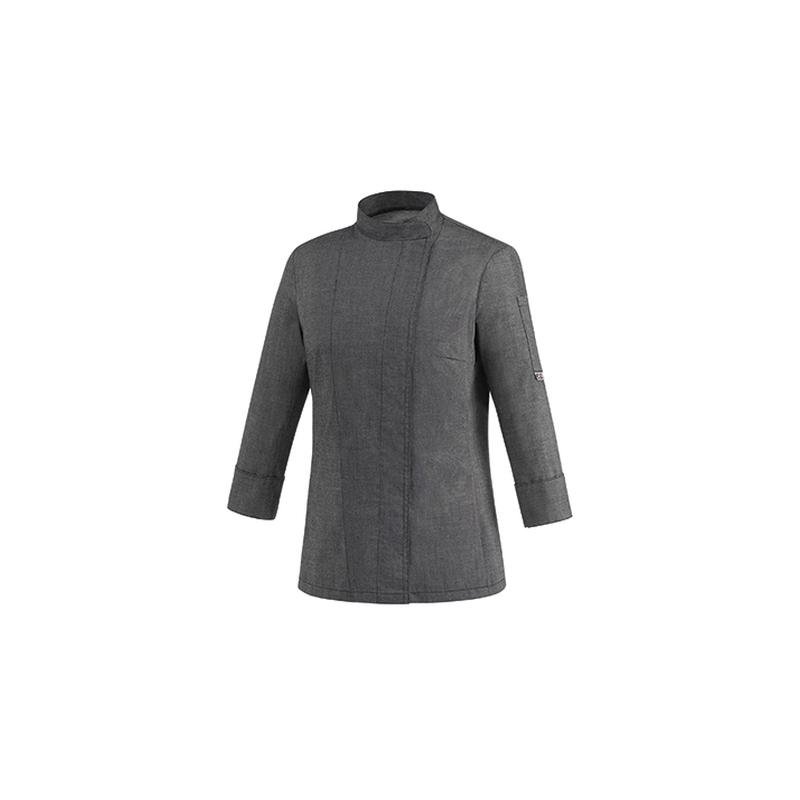 giacca woman - 65% polyester - 35% cotton - grey mix giacca woman - 65% polyester - 35% cotton - grey mix