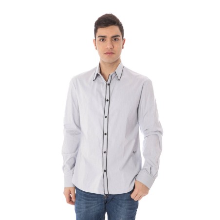 COSTUME NATIONAL CAMICIA MANICHE LUNGHE UOMO AZZURRO