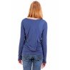 GANT T-SHIRT MANICHE LUNGHE DONNA BLU